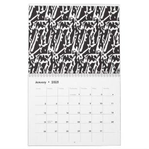 Moderner Abstrakter Minimalistischer Wandkalender