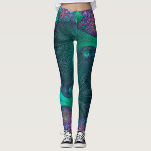 Moderner abstrakter Ozean-Entwurf Leggings