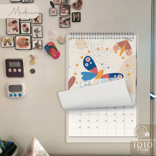 Moderner abstrakter Schmetterlinge-Foto-Kalender 2 Kalender