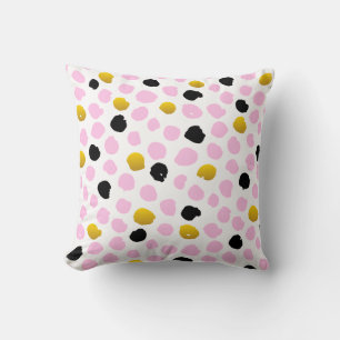 "Moderner Abstrakter Türkiser und Senfgelber Dekor Kissen