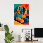 Moderner Ägyptischer Sphinx Pop Kunst Poster<br><div class="desc">Mit diesem Pop-Art Sphinx Design bringen Sie das Geheimnis der Pharaonen in Ihre Zuhause. Dieses Kunstwerk wurde vom alten Ägypten Inspiriert und in fett geometrischen Farben neu erfunden und fügt einer zeitlosen Ikone eine moderne Drehung hinzu. Ideal für Kunstliebhaber und Geschichtsbegeisterte gleichermaßen. Entdecken Sie mehr Designs im selben einzigartigen Stil,...</div>