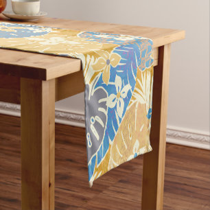 Moderner Aloha Hhawaii-Musterdruck Kurzer Tischläufer