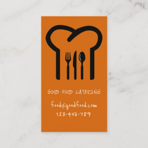 Moderner angesagter Catering Feinschmecker Visitenkarte