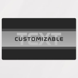 Moderner, anpassbarer Layierter Text | Schwarz & G Etiketten