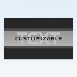 Moderner, anpassbarer Layierter Text | Schwarz & G Rechteckiger Aufkleber