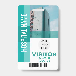 Moderner Aquamariner Bar-Code, Logo-ID Ausweis