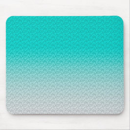 Moderner Aquamariner Blauer Gradient Mousepad