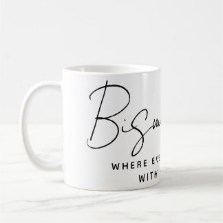 Moderner arabischer Bismillah-Text schwarz Kaffeetasse