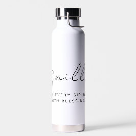 Moderner arabischer Bismillah-Text schwarz Trinkflasche