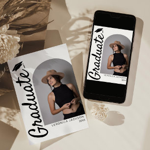 Moderner Arch Foto Abschluss Ankündigung