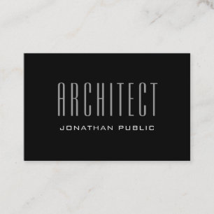 Moderner Architekten-elegantes schlichtes Visitenkarte