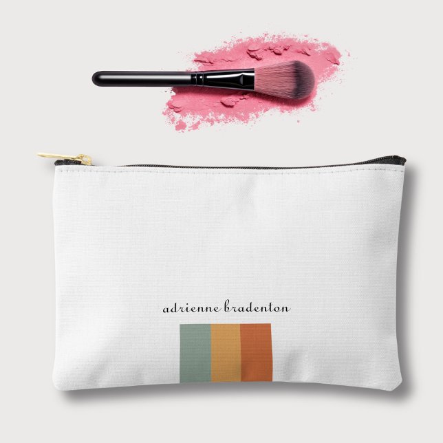 Moderner ästhetischer kleiner Retro-Farbblock Zubehörtasche (Von Creator hochgeladen)