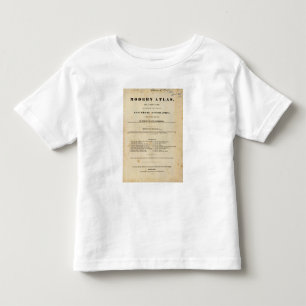 Moderner Atlas des Titelblattes Kleinkind T-shirt