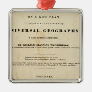 Moderner Atlas des Titelblattes Silbernes Ornament