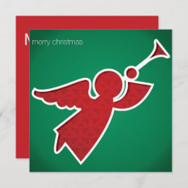 Moderner ausgeschnittener Engel Einladung