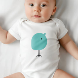 Moderner Baby Chick Bodysuit Türkis Strampler