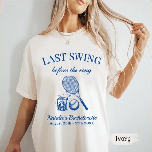 Moderner Bach letzte Swing vor dem Ring Tennis T-Shirt