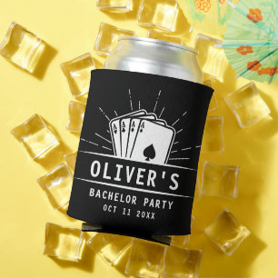 Moderner Bachelor Party Poker Casino Dosenkühler