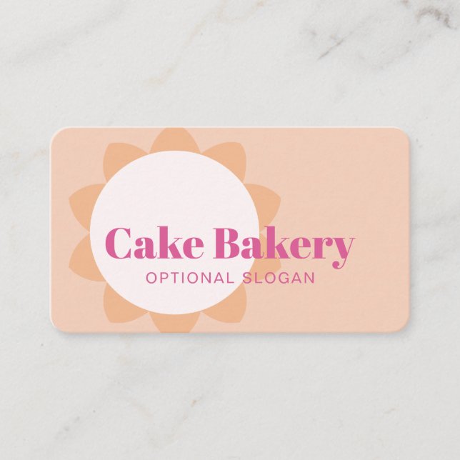 Moderner Bäcker Konditor Bäckerei Visitenkarte (Vorderseite)