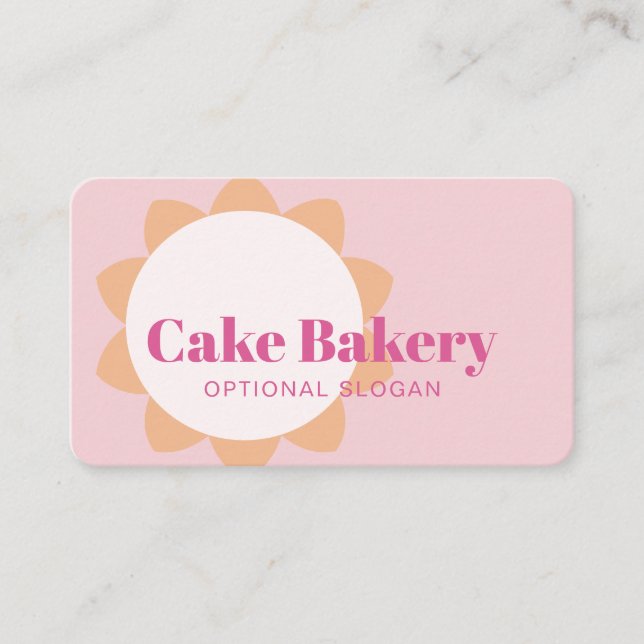 Moderner Bäcker Konditor Bäckerei Visitenkarte (Vorderseite)