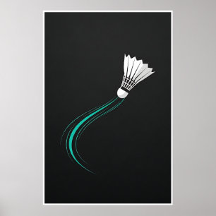 Moderner Badminton-Antrag Poster