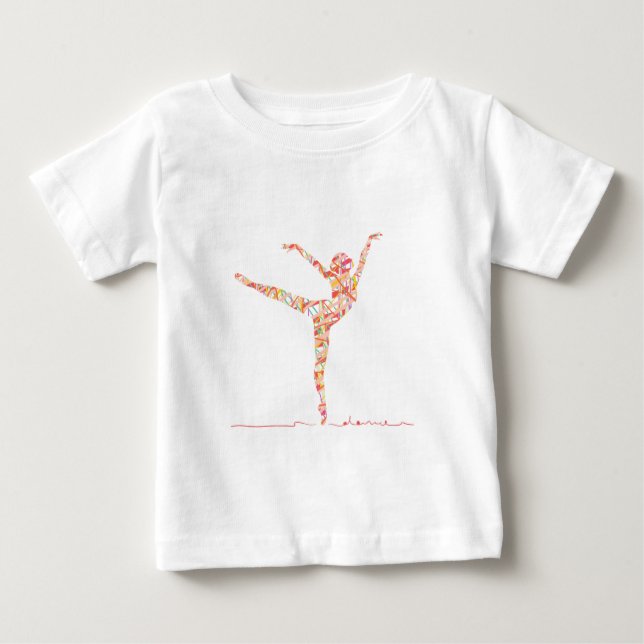 Moderner Balletttänzer Baby T-shirt (Vorderseite)
