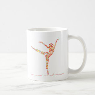 Moderner Balletttänzer Kaffeetasse
