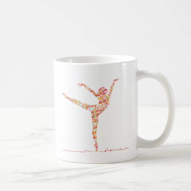 Moderner Balletttänzer Kaffeetasse (Rechts)