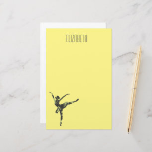 Moderner Balletttänzer, moderner Tanz Briefpapier