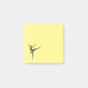 Moderner Balletttänzer, moderner Tanz Post-it Klebezettel