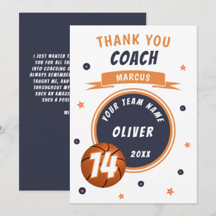 Moderner Basketballball Danke Trainer 