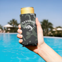 Moderner Bass Fishing Camouflage Individuelle Name