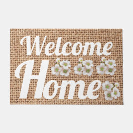 Moderner Bauernhof begraben natürliche Blume Liebe Fußmatte