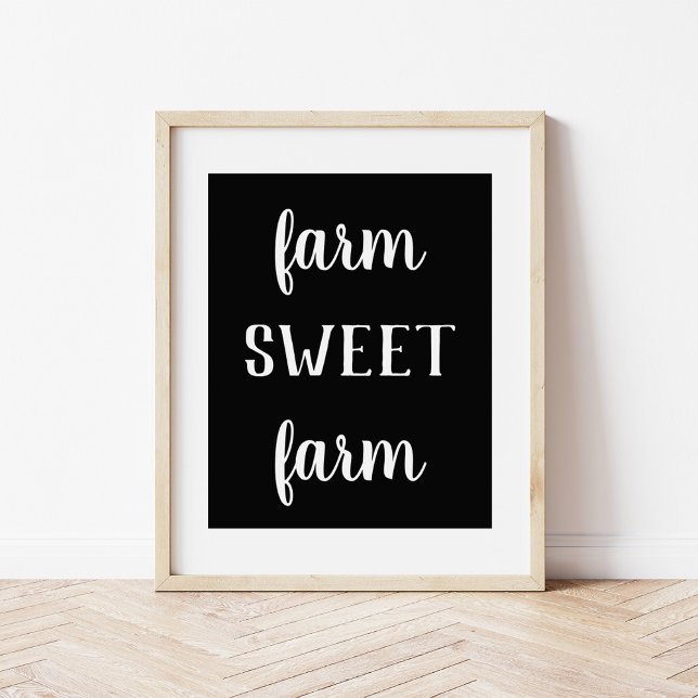 Moderner Bauernhof Sweet Farm Print Poster (Von Creator hochgeladen)