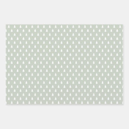 Moderner Bauernhof Urlaub pastellgrün Geschenkpapier Set