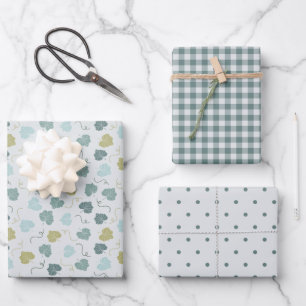 Moderner Bauernurlaub grün Geschenkpapier Set