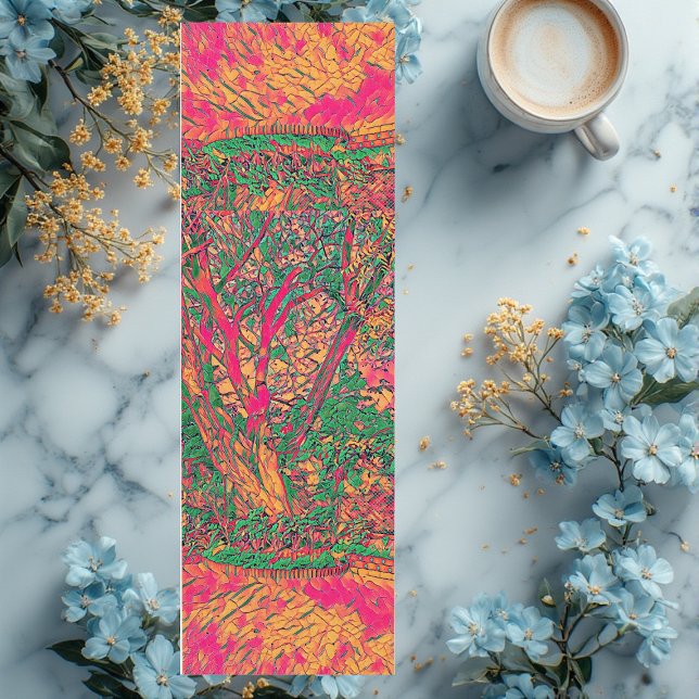 Moderner Baum Abstrakte Kunst beruhigen Yogamatte (Modern Tree of Life Abstract Art Soothing Calming Yoga Mat)