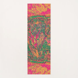 Moderner Baum Abstrakte Kunst beruhigen Yogamatte