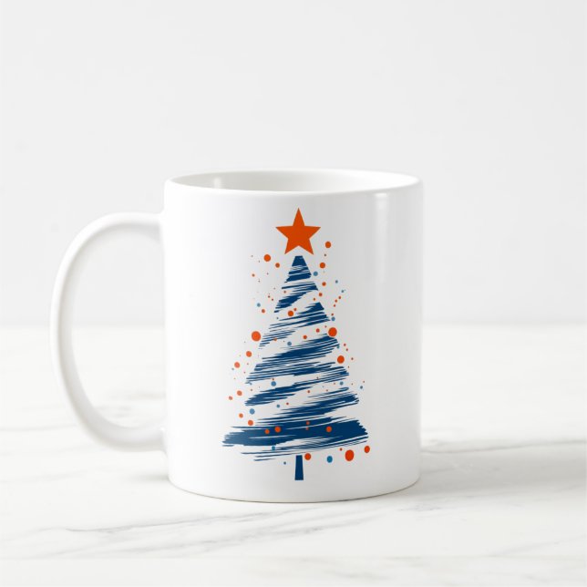 Moderner Baum Charm Kaffeetasse (Links)