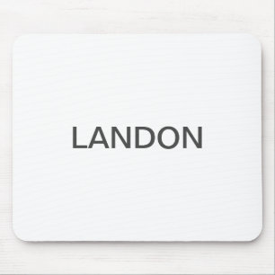 Moderner bearbeitbarer Text   Weiß & Dunkelgrau Mousepad