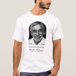 Moderner Beerdigungsdienst für Fotos oder Gedenkdi T-Shirt