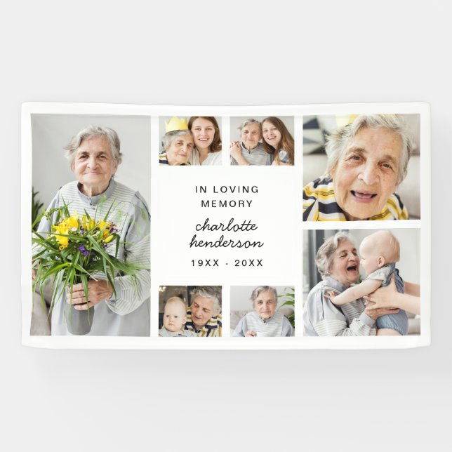 Moderner Beerdigungsservice mit 7 Fotos Banner (Horizontal)