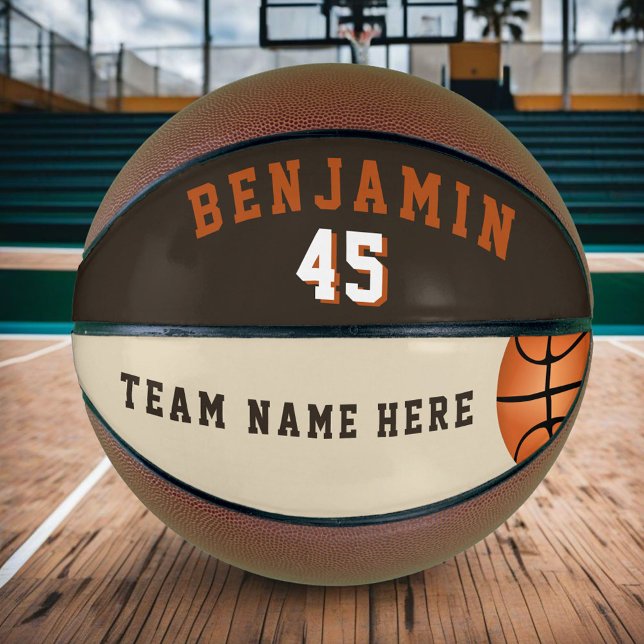 Moderner, benutzerdefinierter Basketball mit Teamn (Von Creator hochgeladen)