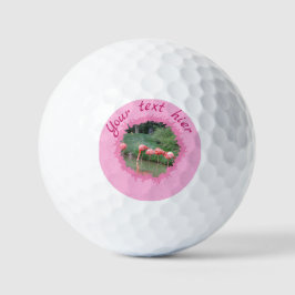 Moderner, benutzerdefinierter Text und Foto auf ro Golfball