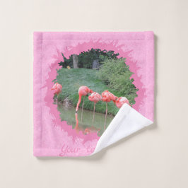 Moderner, benutzerdefinierter Text und Foto auf ro Waschlappen