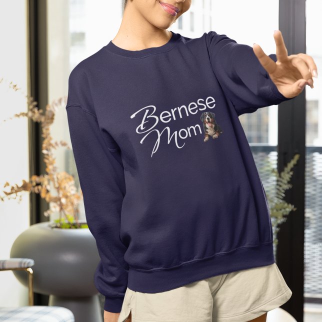 Moderner Berner Mama Geschenk Berner Berghund Sweatshirt (Von Creator hochgeladen)