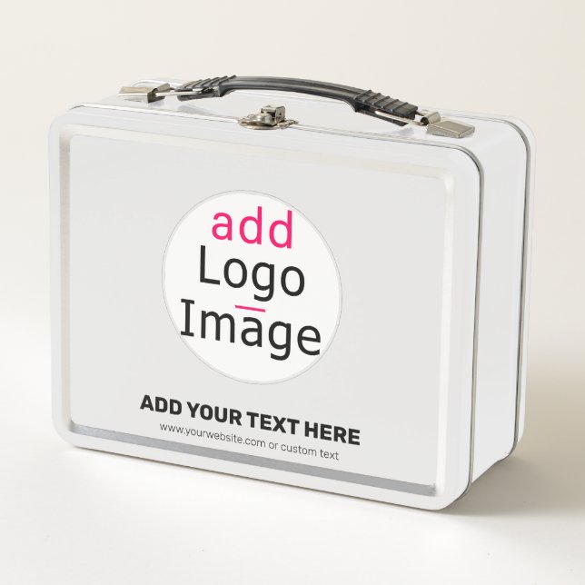 Moderner Beruflicher, individueller Business-Chic Metall Brotdose (Vorderseite)