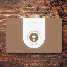 Moderner Beruflicher Kaffee Ausweis