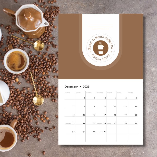 Moderner Beruflicher Kaffee Kalender (Von Creator hochgeladen)