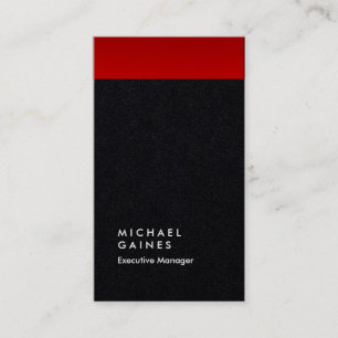 Moderner beruflicher Minimalist in Rot Visitenkarte